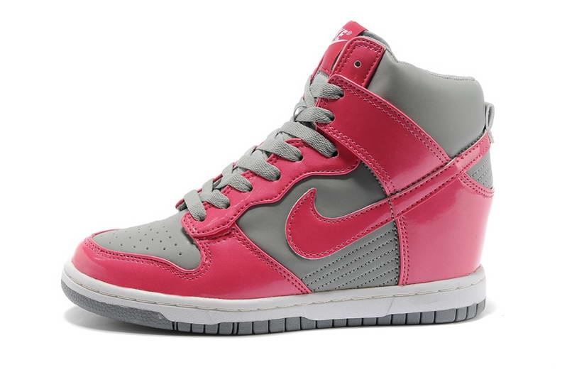 Nike Chaussures ascenseur Femmes Dunk Sky Salut gris rose (2)